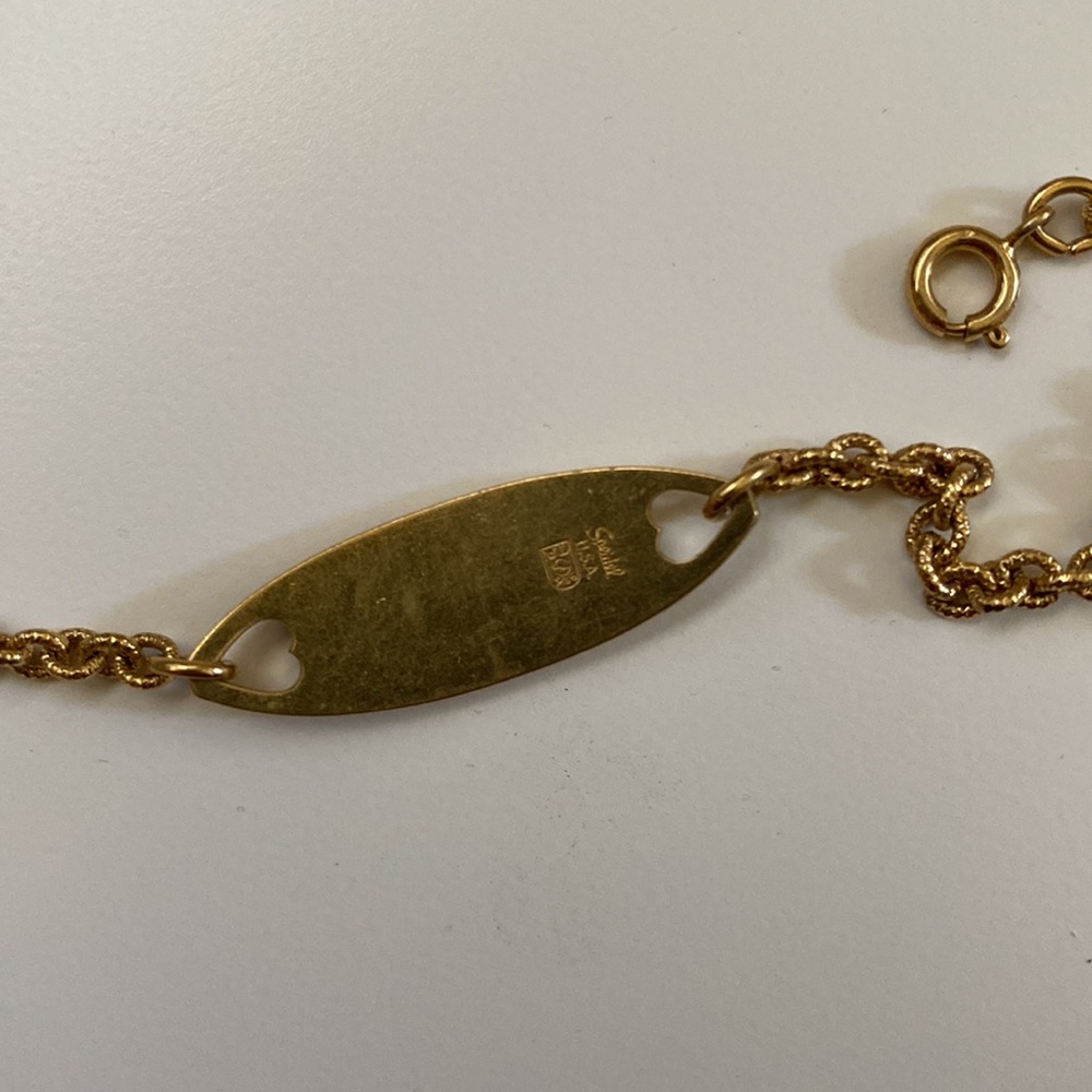 Vintage name plate ID bracelet - Picture 4 of 4